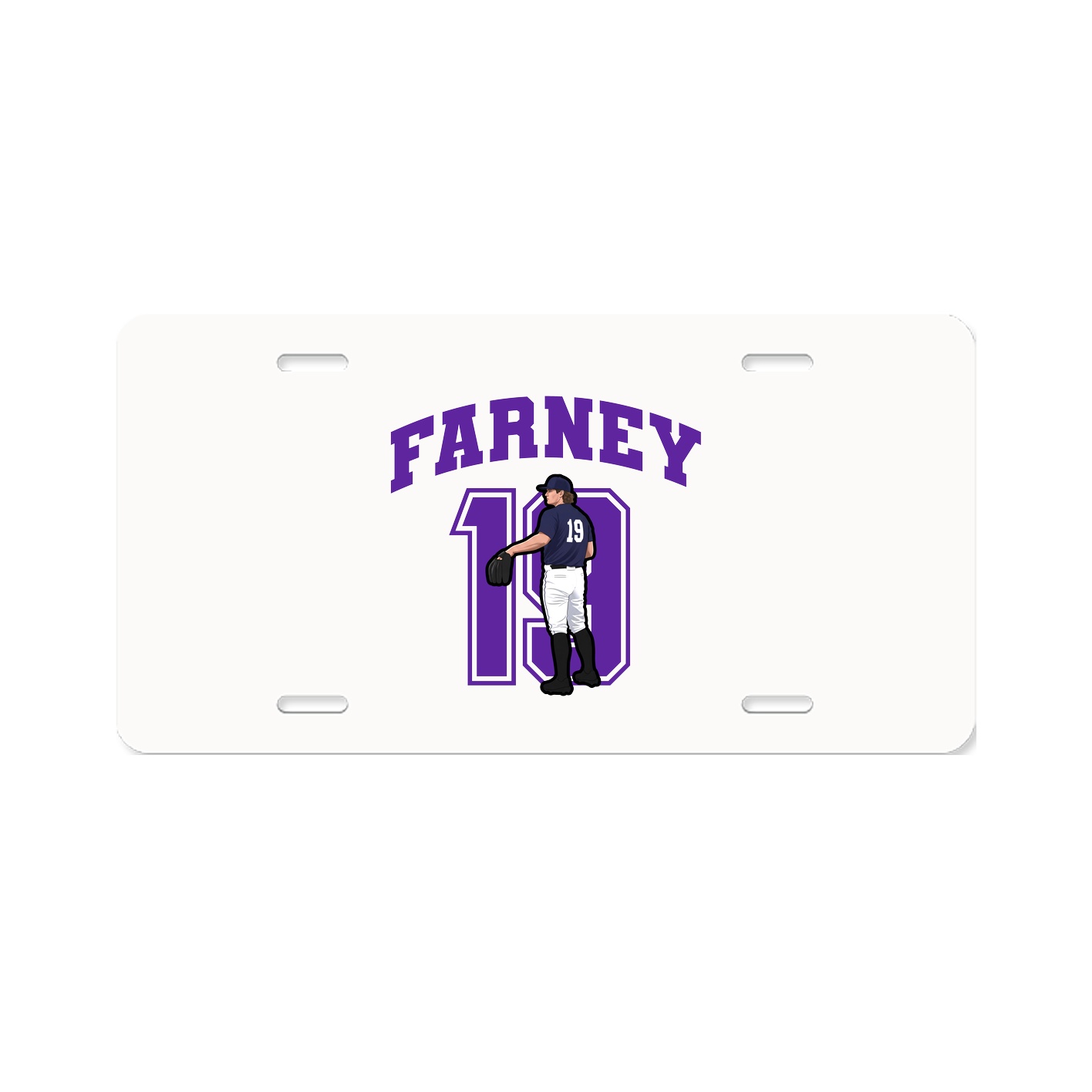 License Plate — Number in Classic
