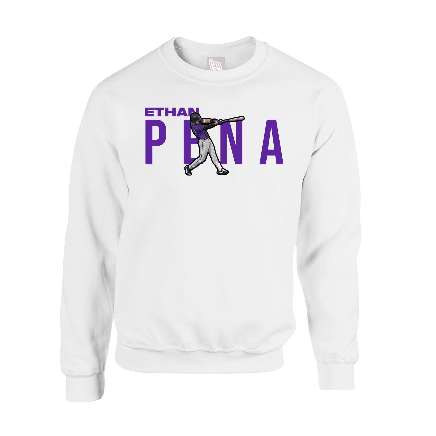 Fleece Crew — Player Name in White