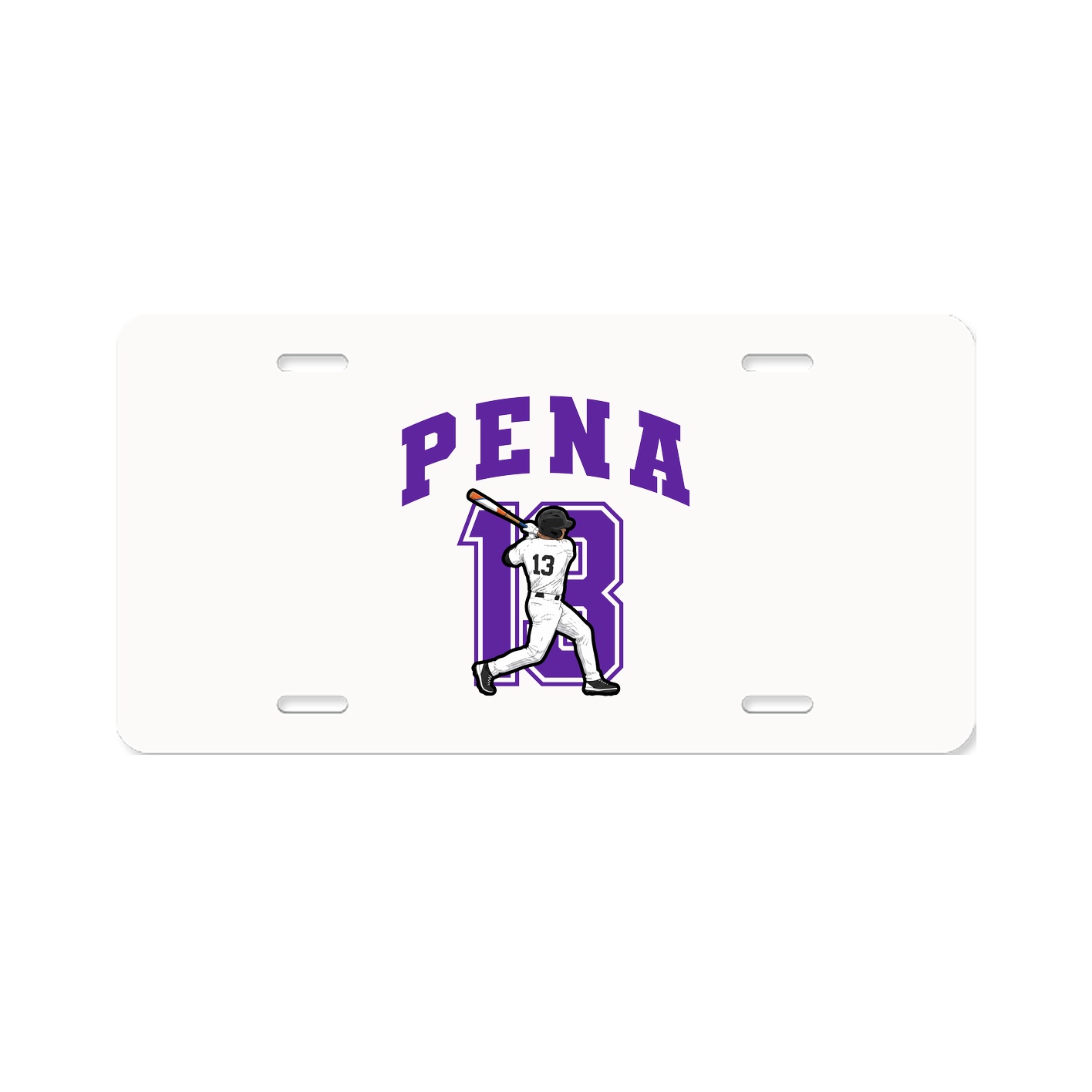 License Plate — Number in Classic