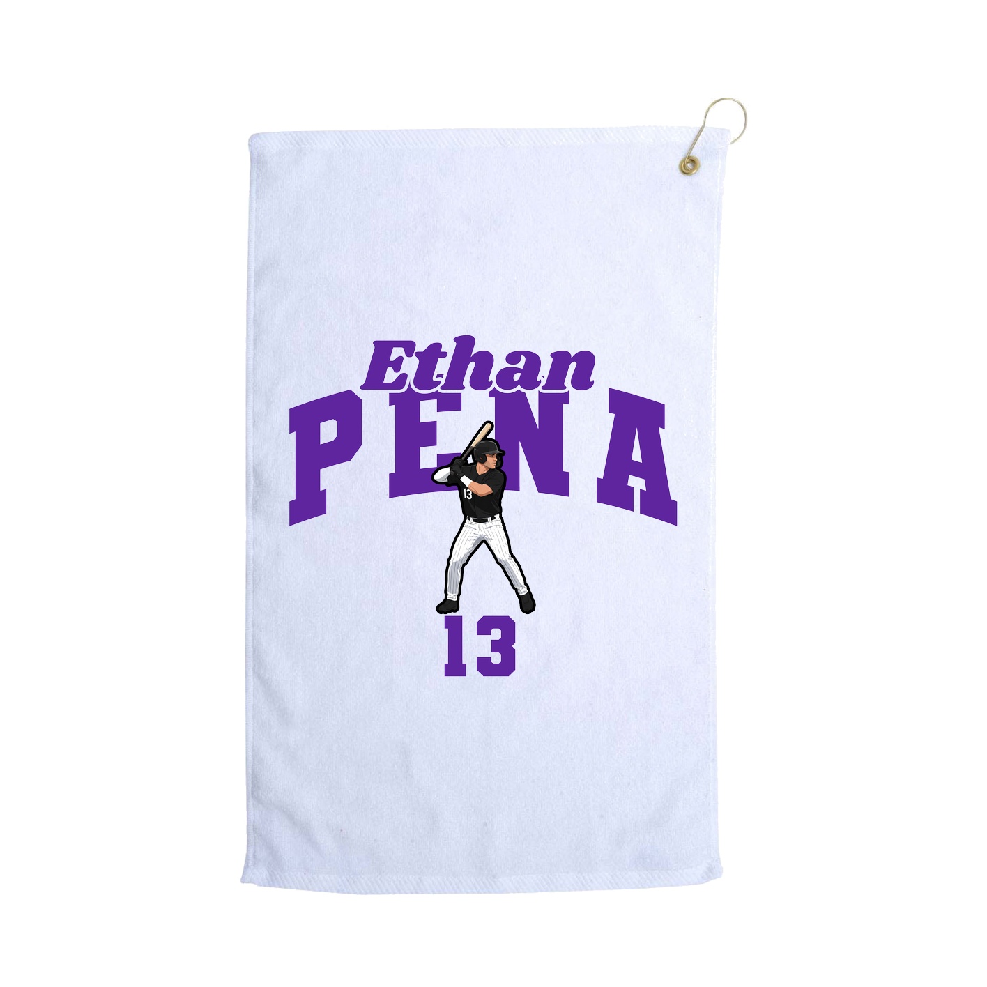 Golf Towel — Signature Arch in White