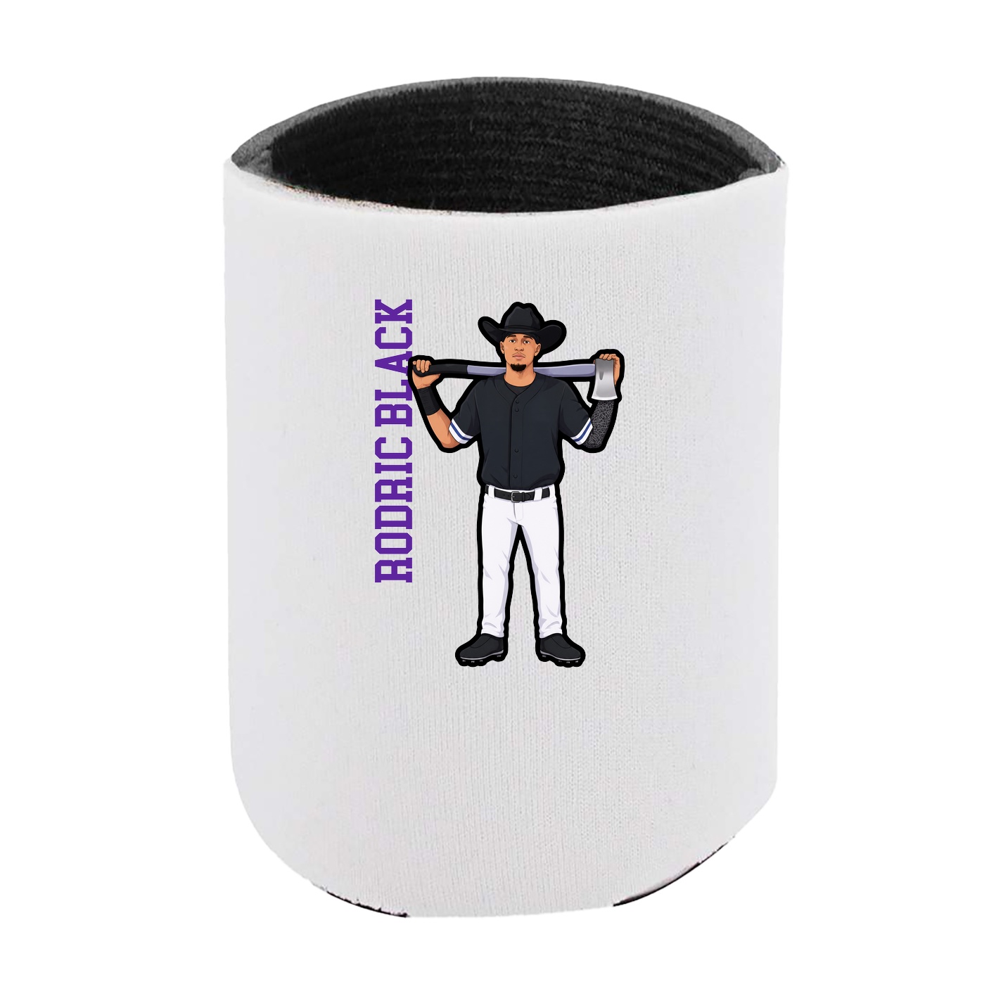 Can Holder — Name Vertical in White