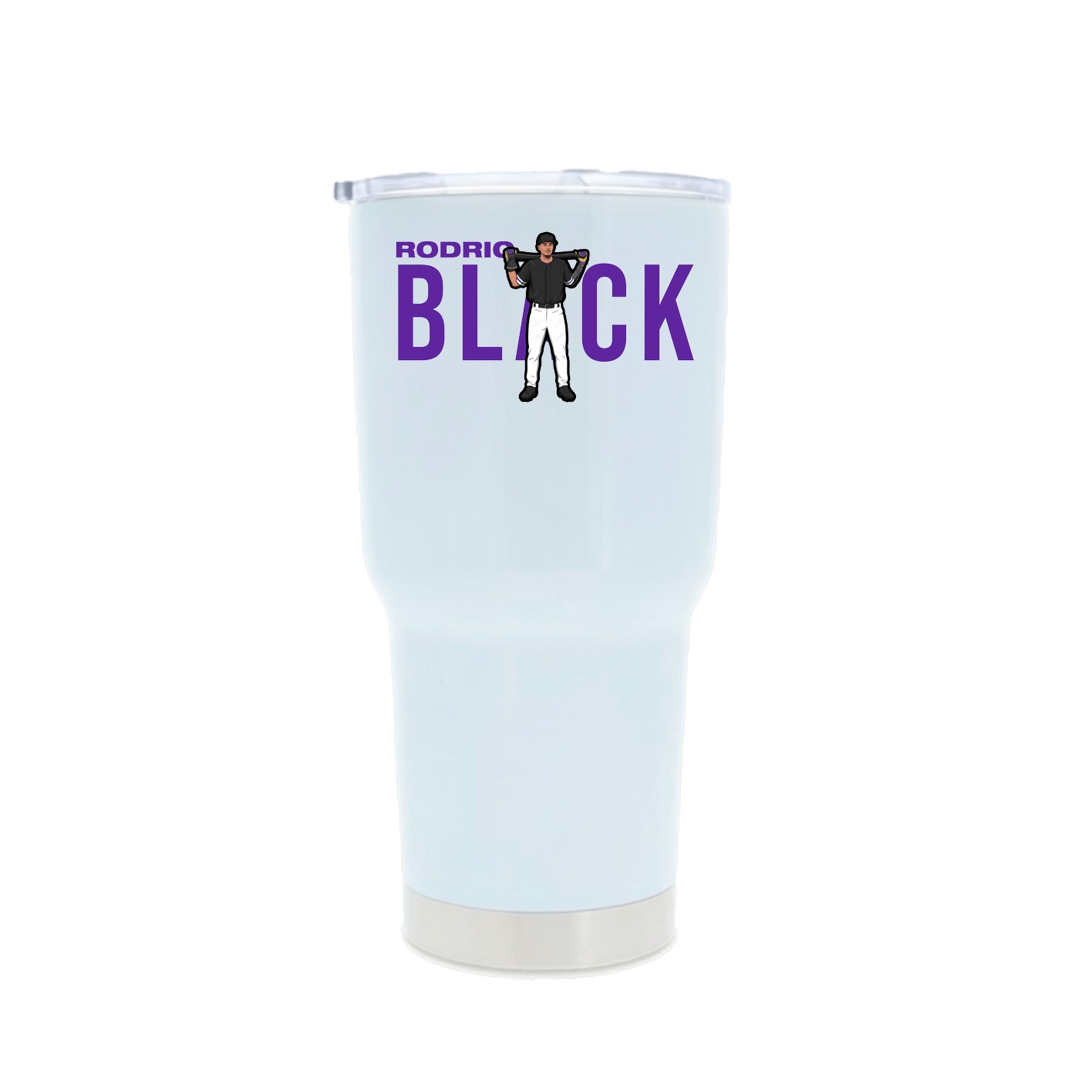 30oz Stainless Steel Tumbler — Player Name in White