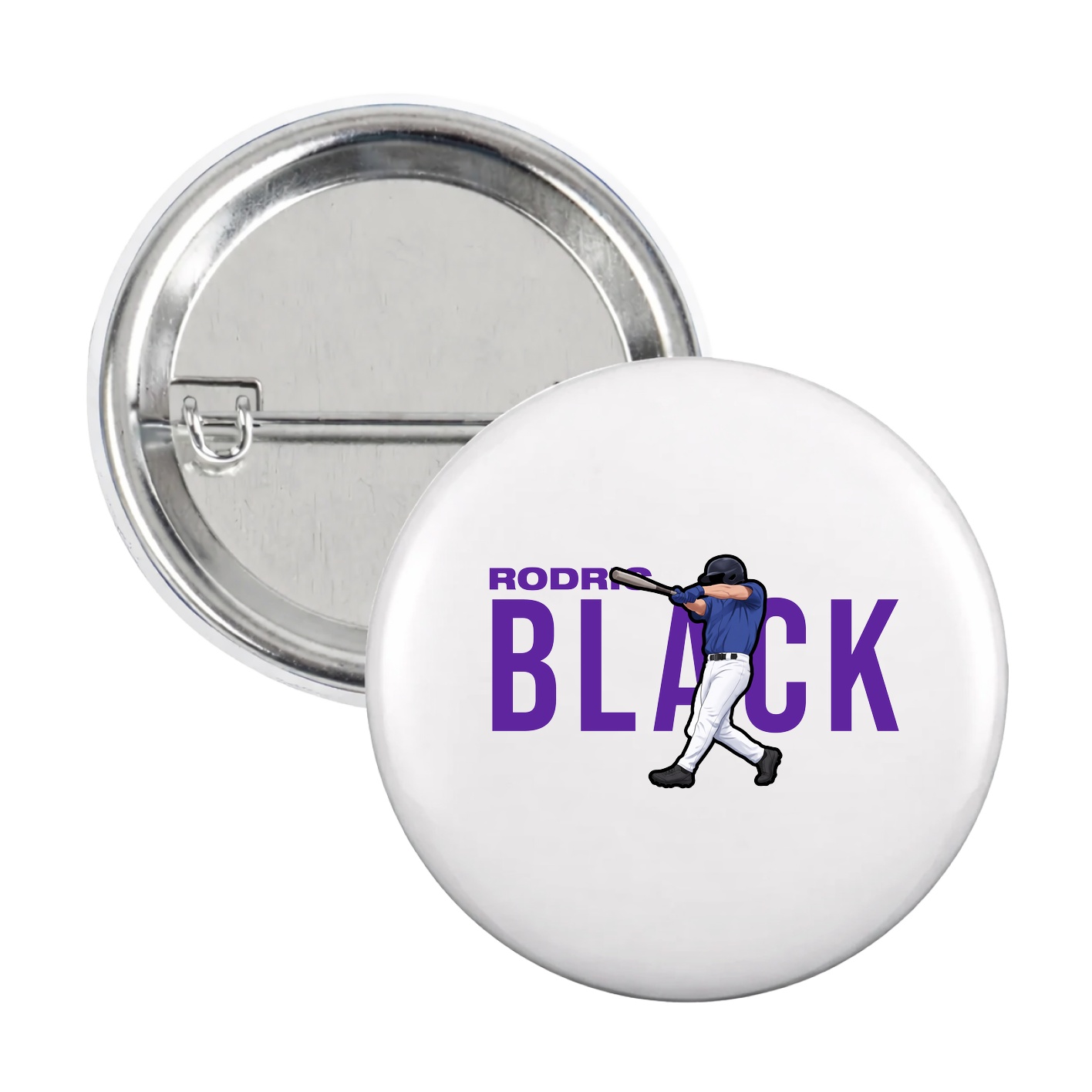 Game Day Button — Player Name in White