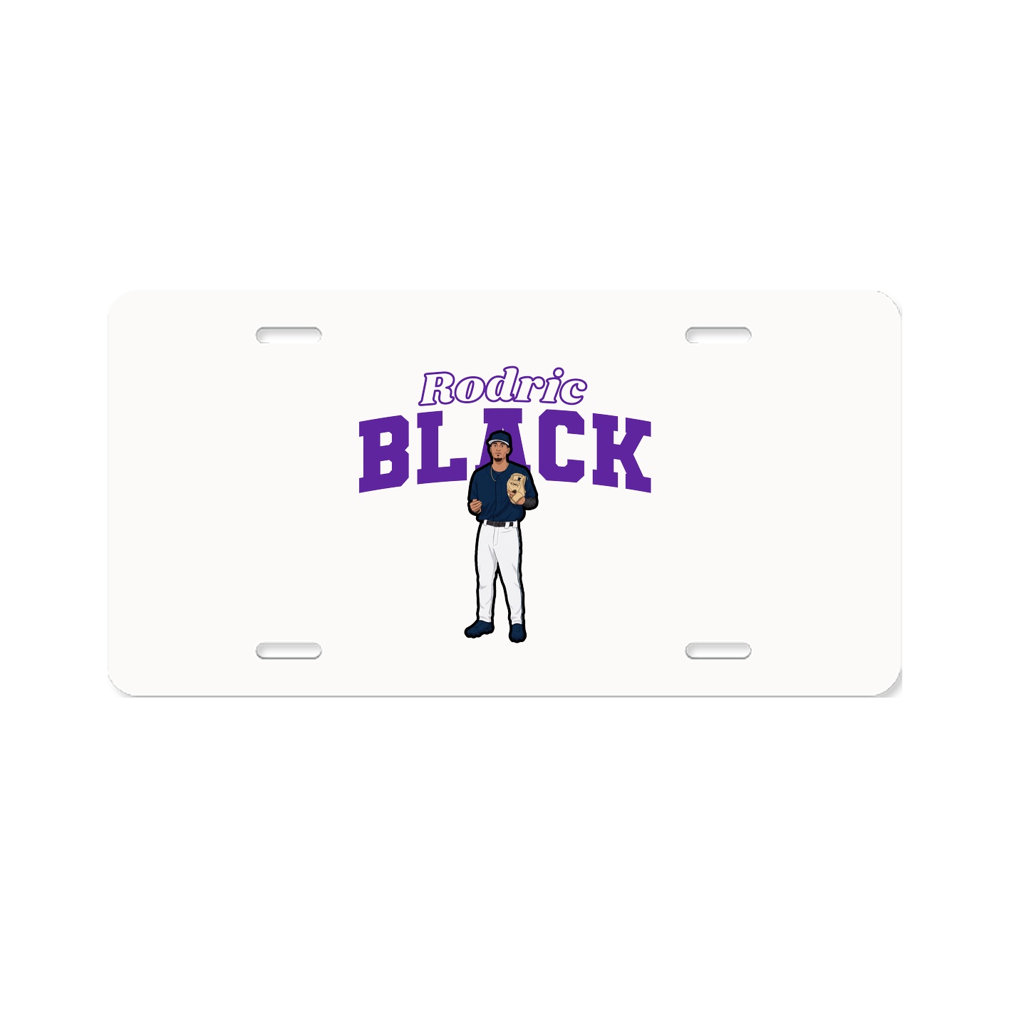 License Plate — Name Arch in Classic