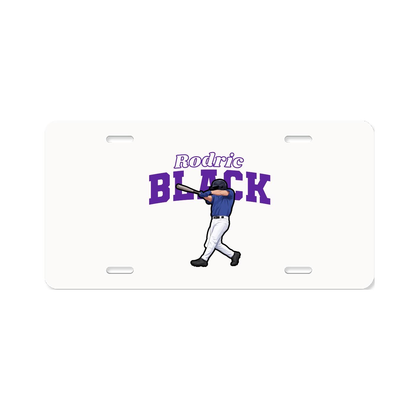 License Plate — Name Arch in Classic