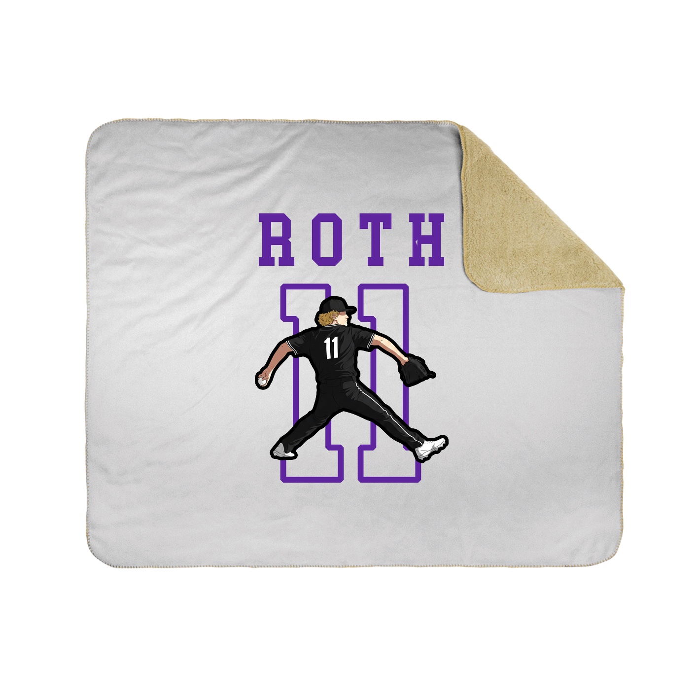 Throw Blanket — Shirsey in White