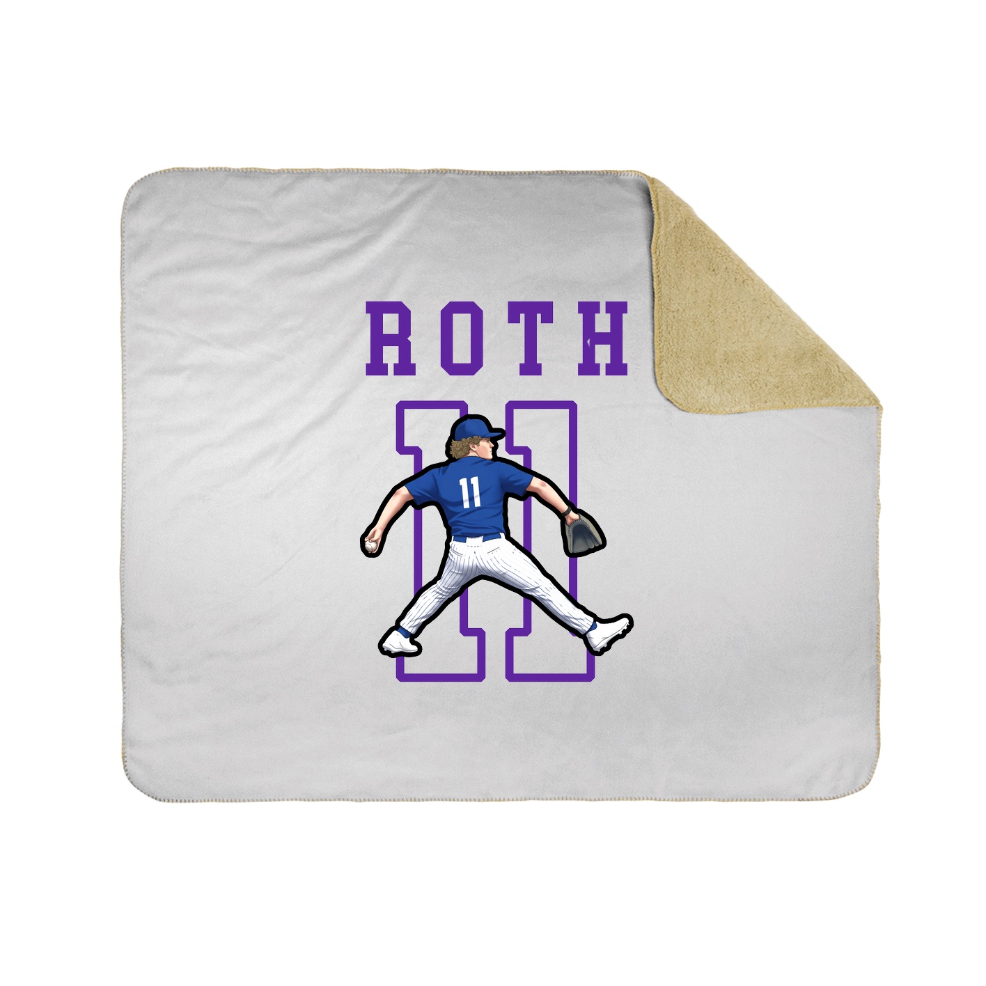 Throw Blanket — Shirsey in White