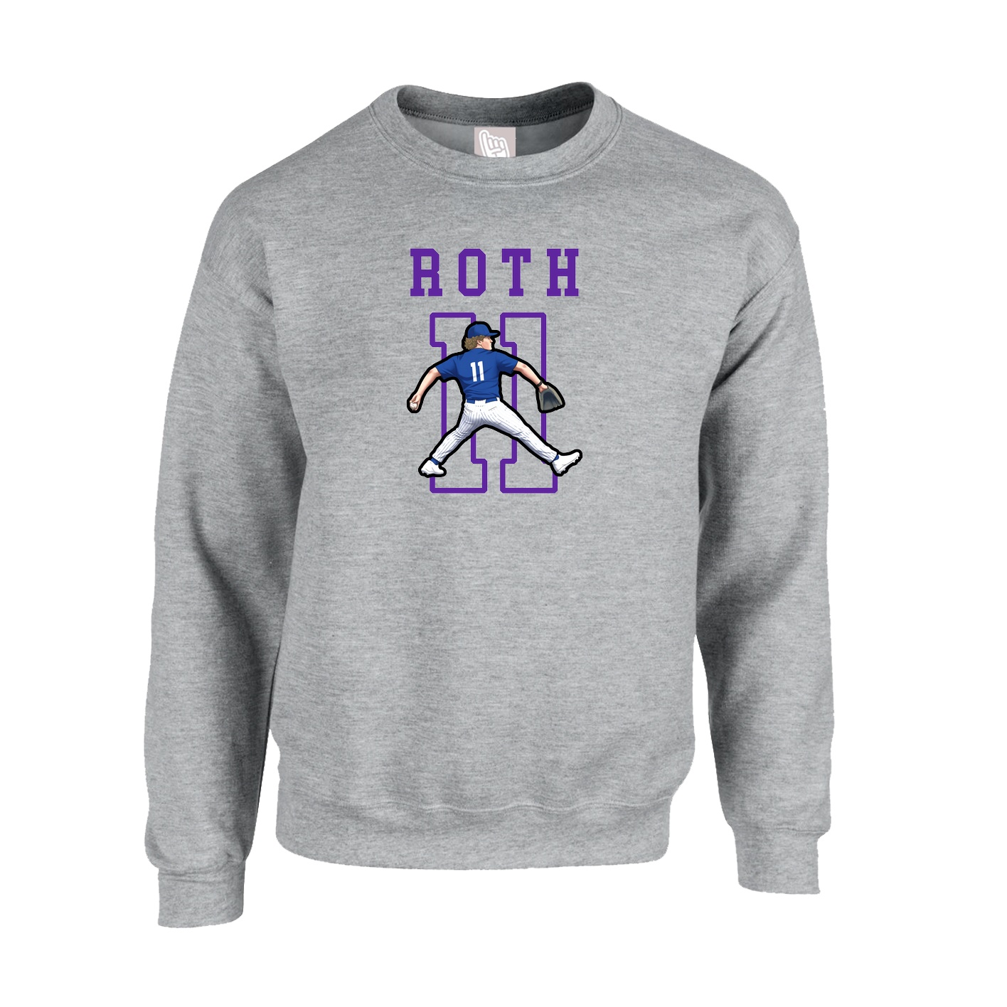 Fleece Crew — Shirsey in Grey