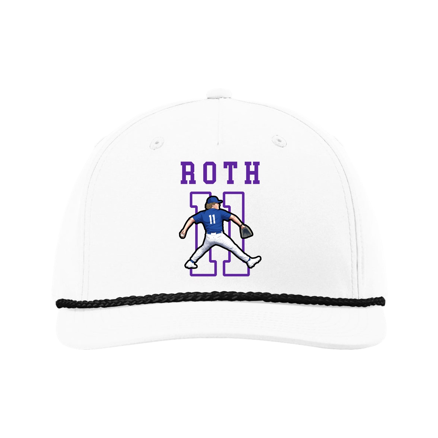 Five-Panel Classic Rope Cap — Shirsey in White