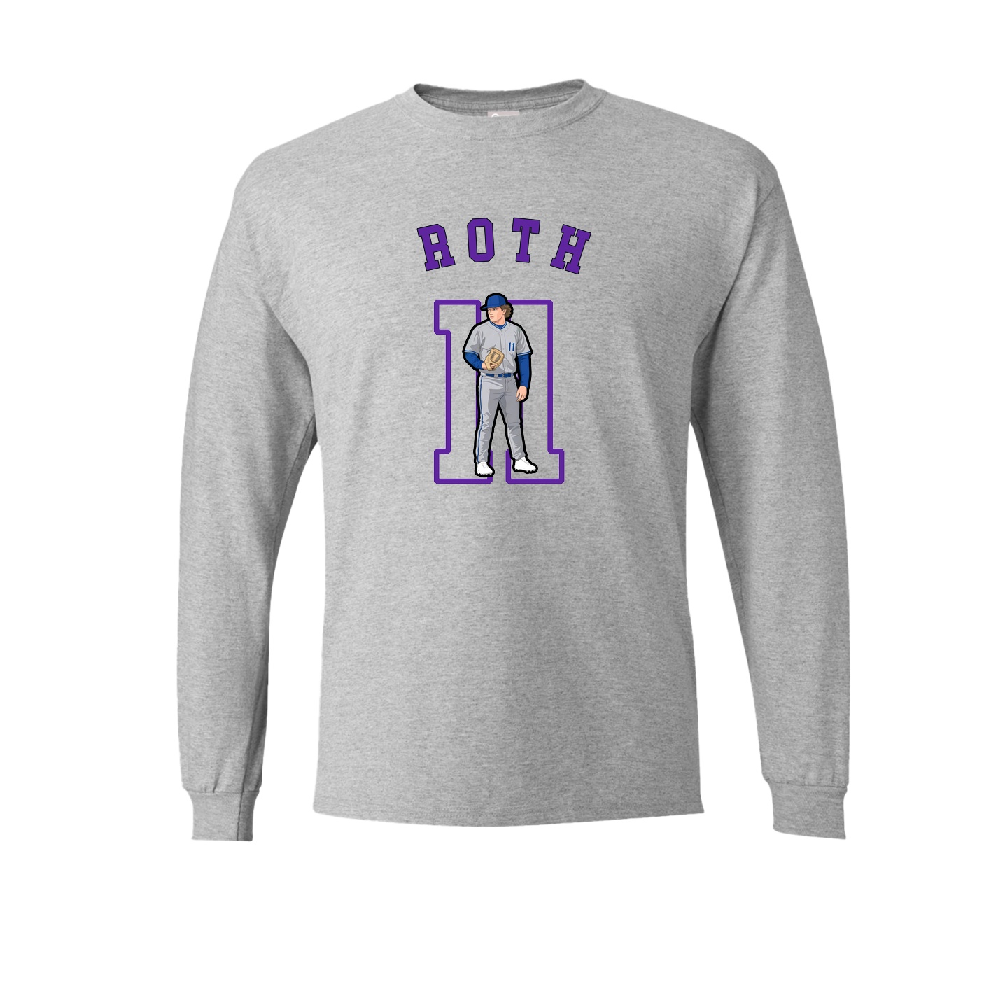 Long Sleeve Tee — Shirsey Arch in Grey