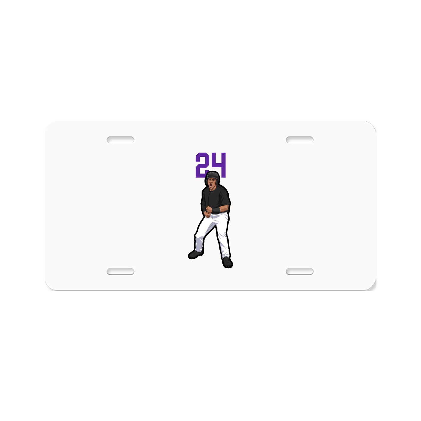 License Plate — Number Top in Classic
