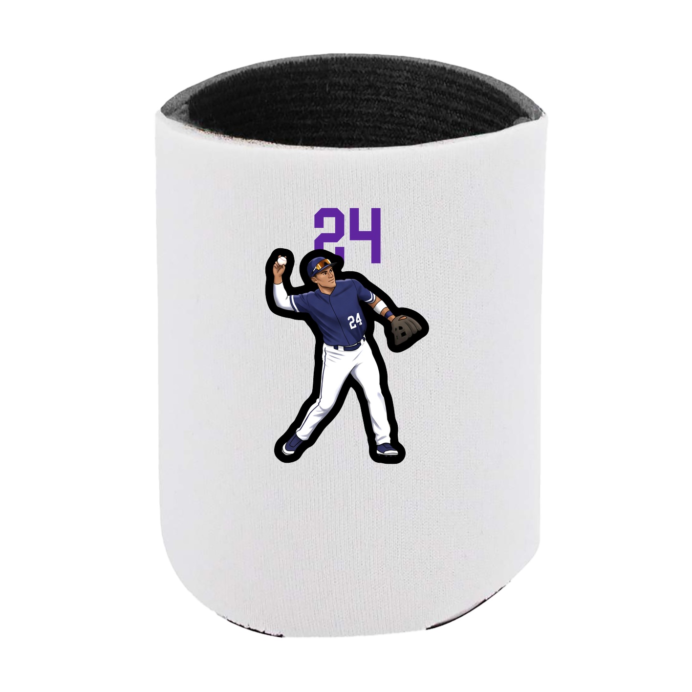 Can Holder — Number Top in White