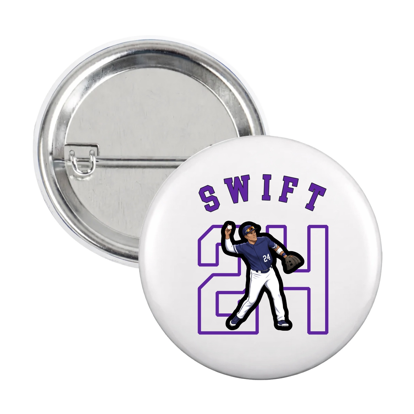 Game Day Button — Shirsey Arch in White