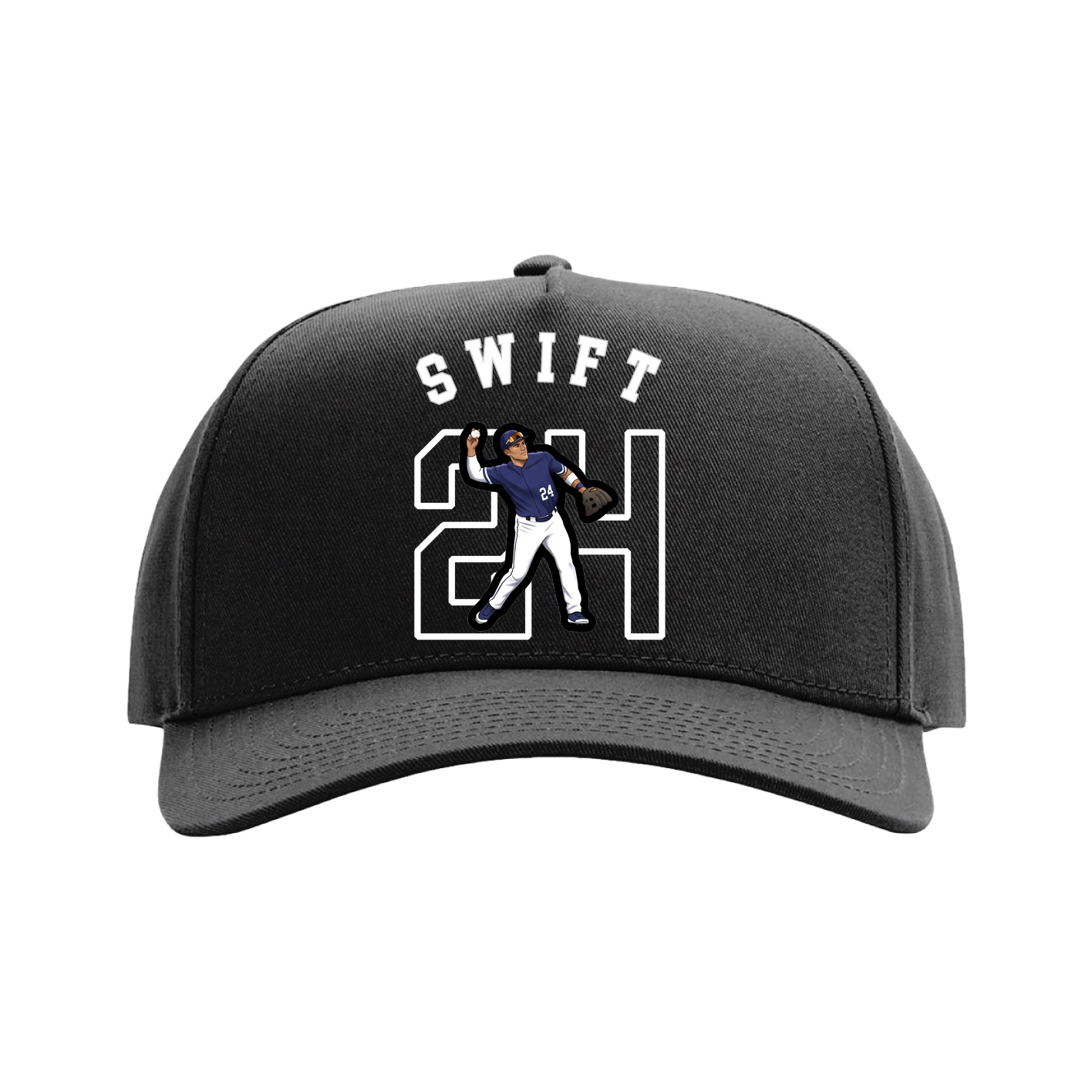 Full Fabric Five-Panel Champ Cap