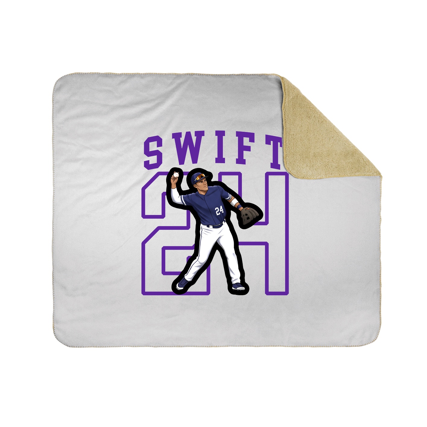 Throw Blanket — Shirsey in White