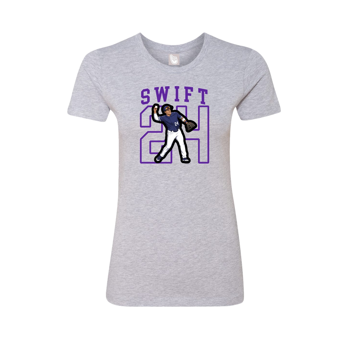 Fitted Women's Tee — Shirsey in Grey