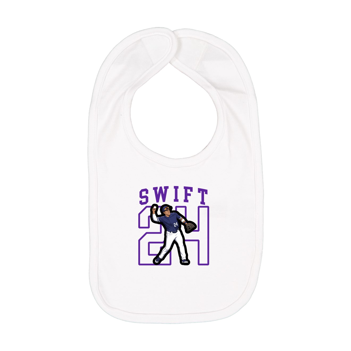 Infant Bib — Shirsey in White