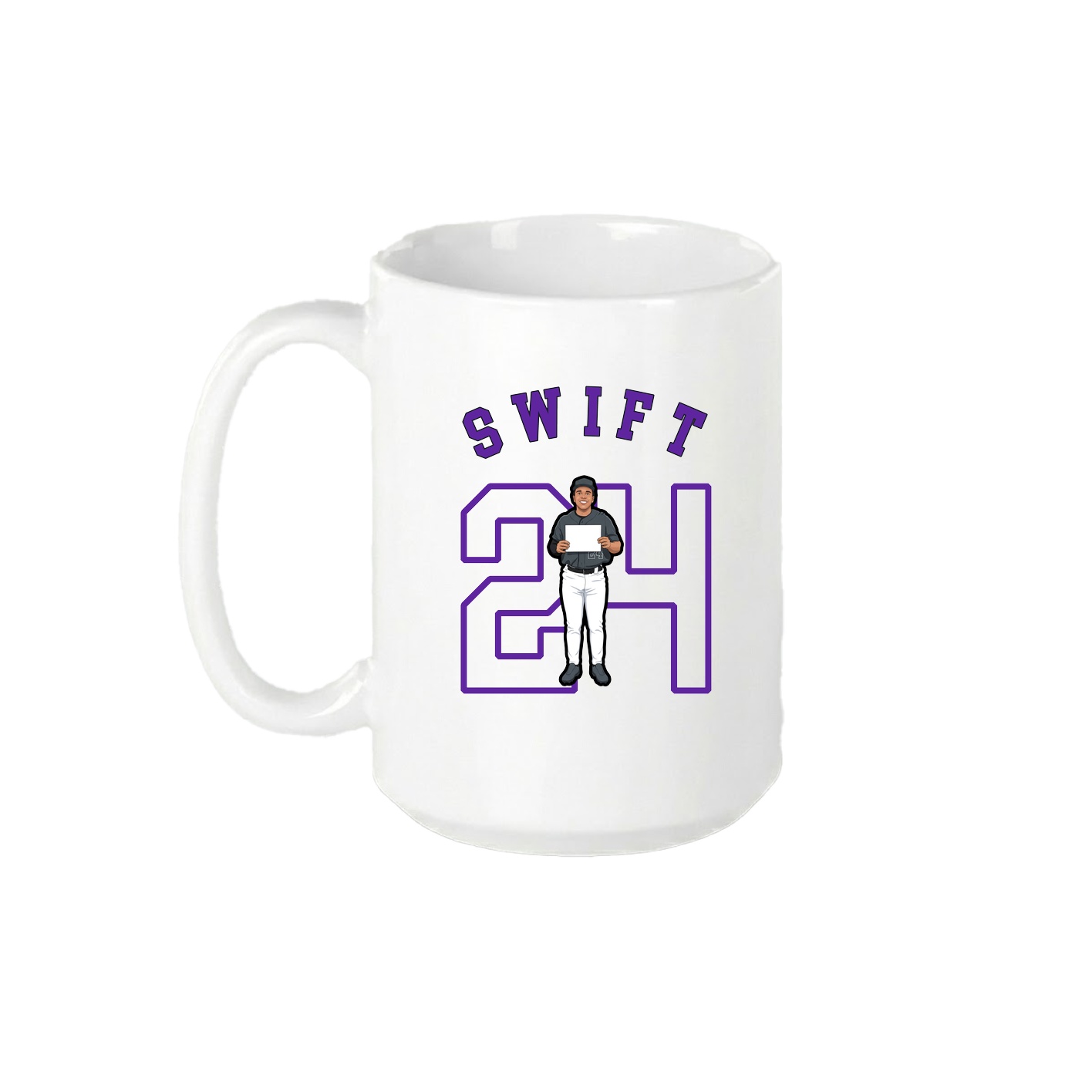 15oz Coffee Mug — Shirsey Arch in White