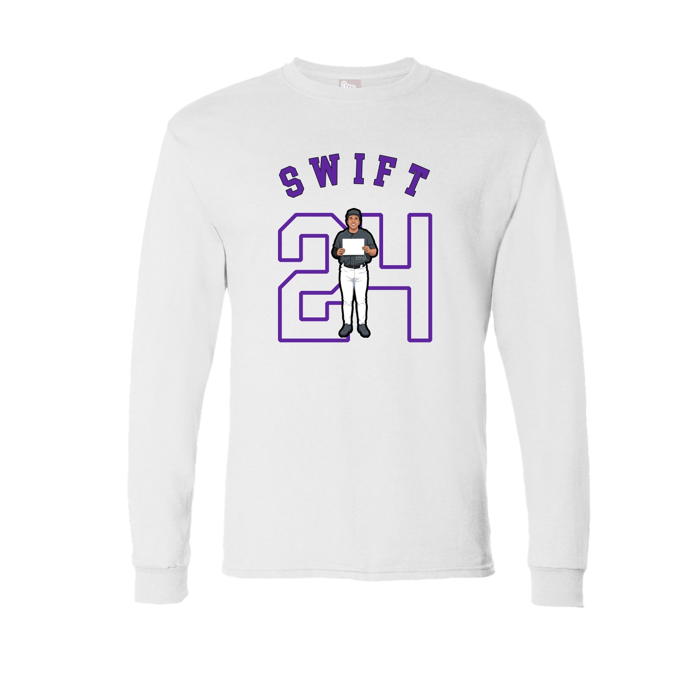 Long Sleeve Tee — Shirsey Arch in White