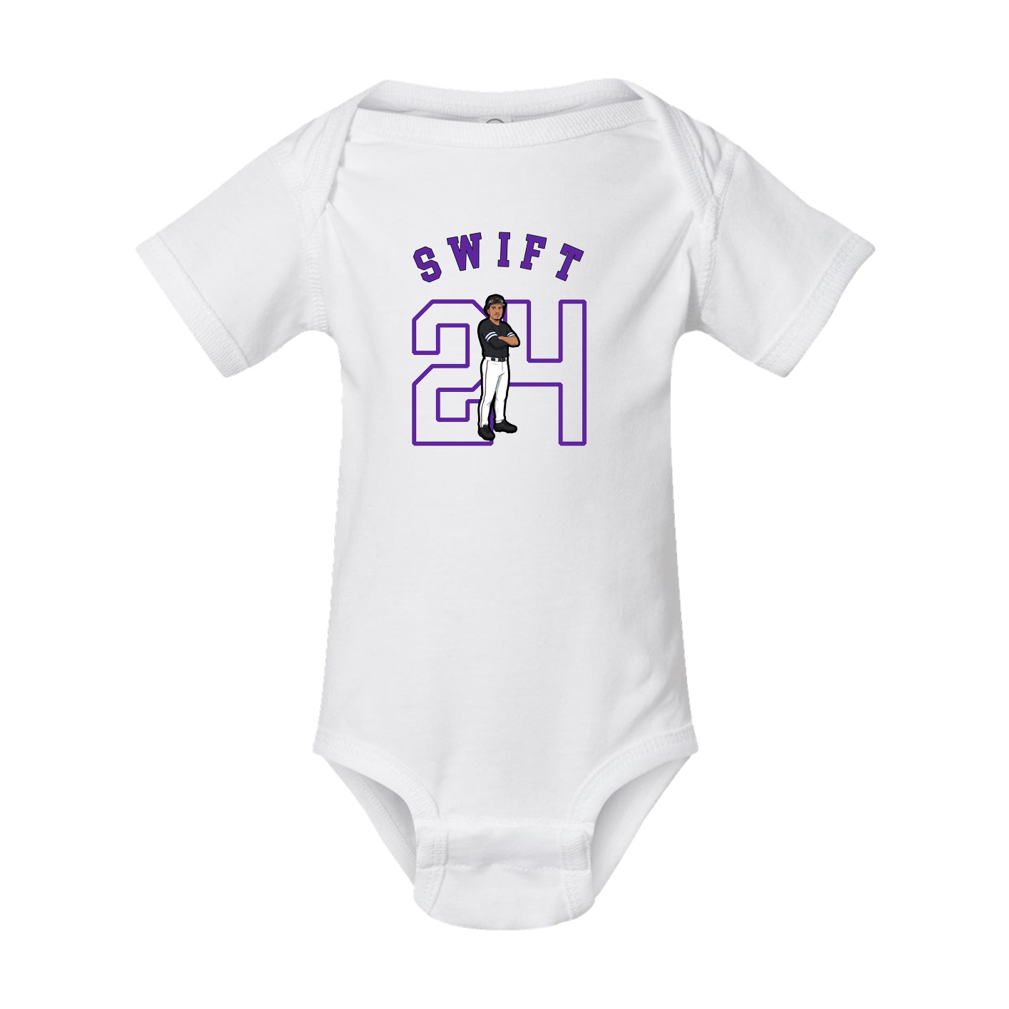 Baby Onesie — Shirsey Arch in White