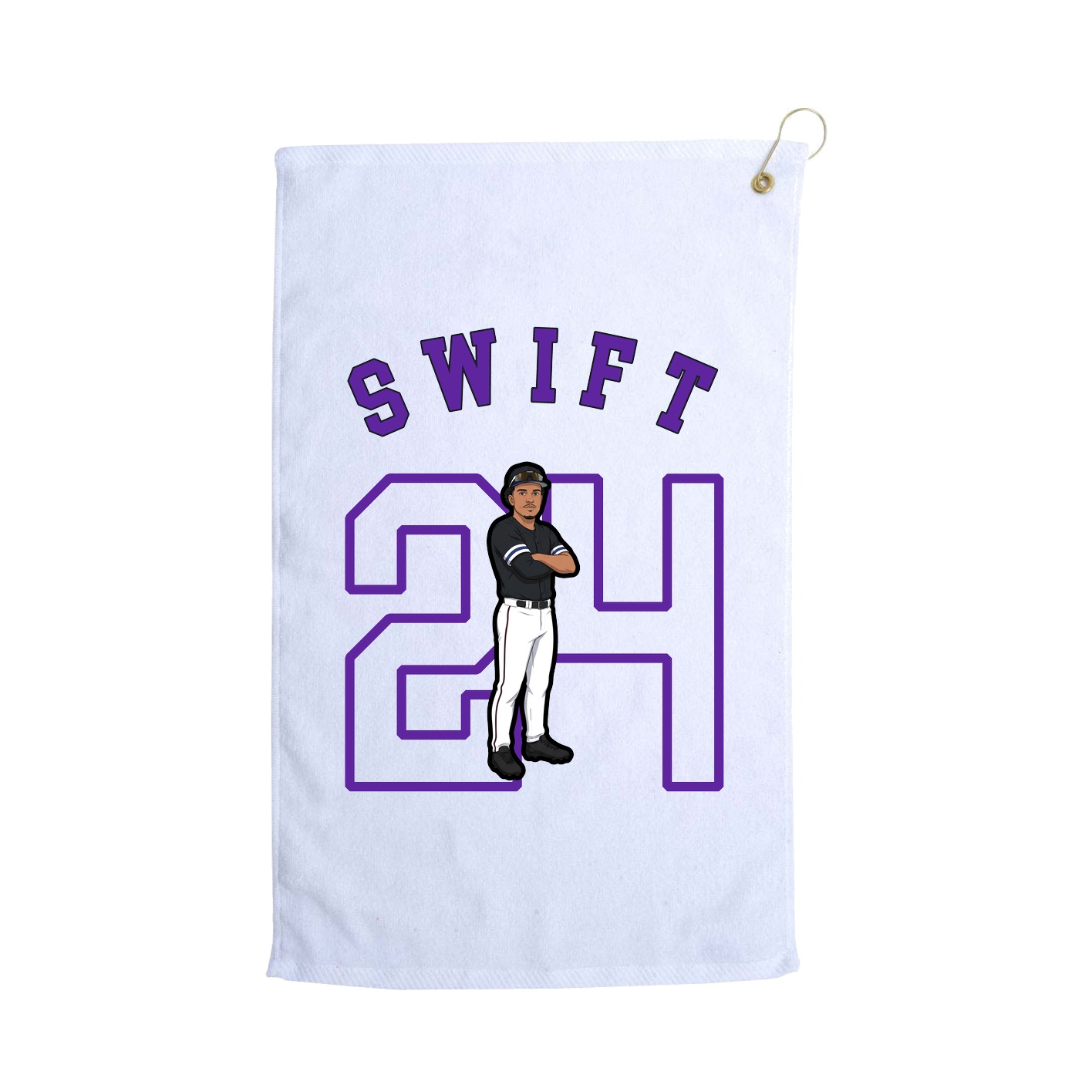 Golf Towel — Shirsey Arch in White