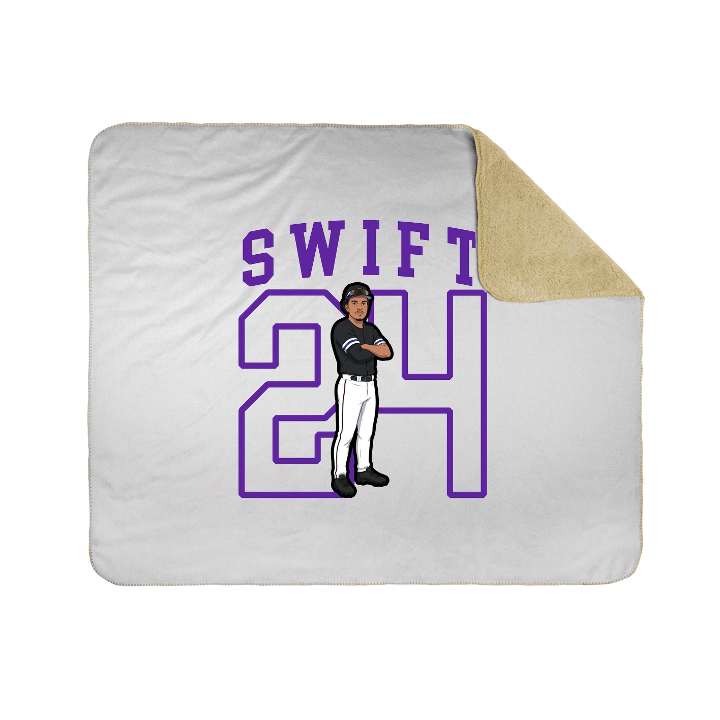 Throw Blanket — Shirsey in White