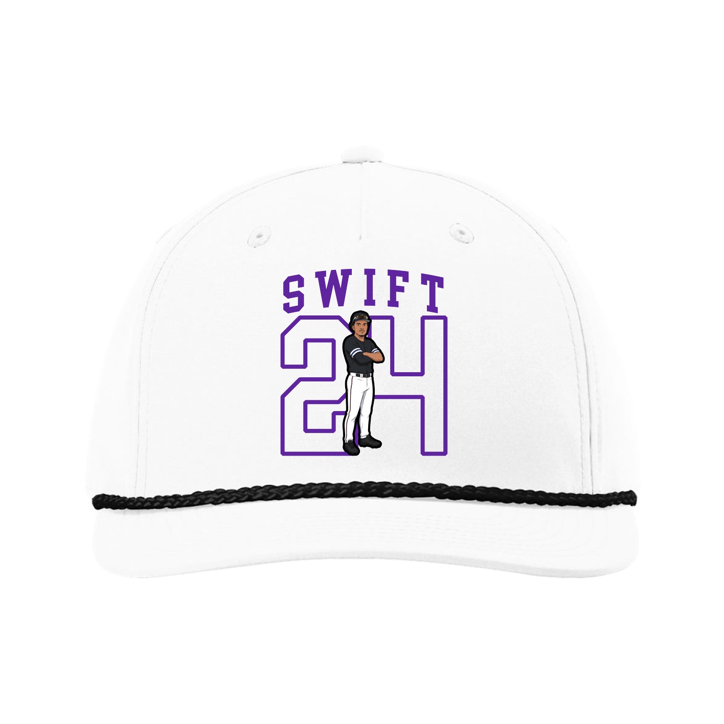 Five-Panel Classic Rope Cap — Shirsey in White