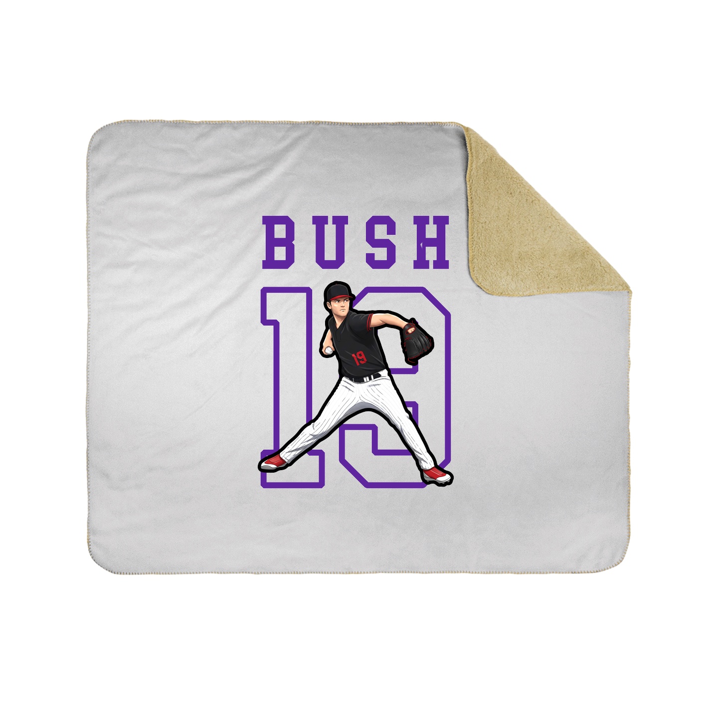 Throw Blanket — Shirsey in White