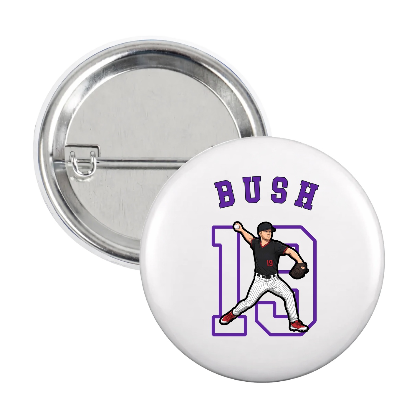 Game Day Button — Shirsey Arch in White