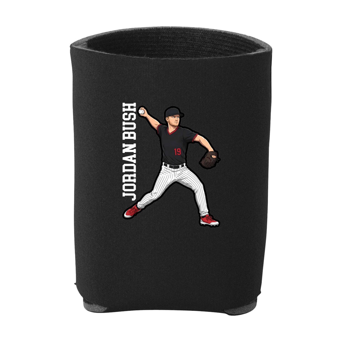 Can Holder — Name Vertical in Black