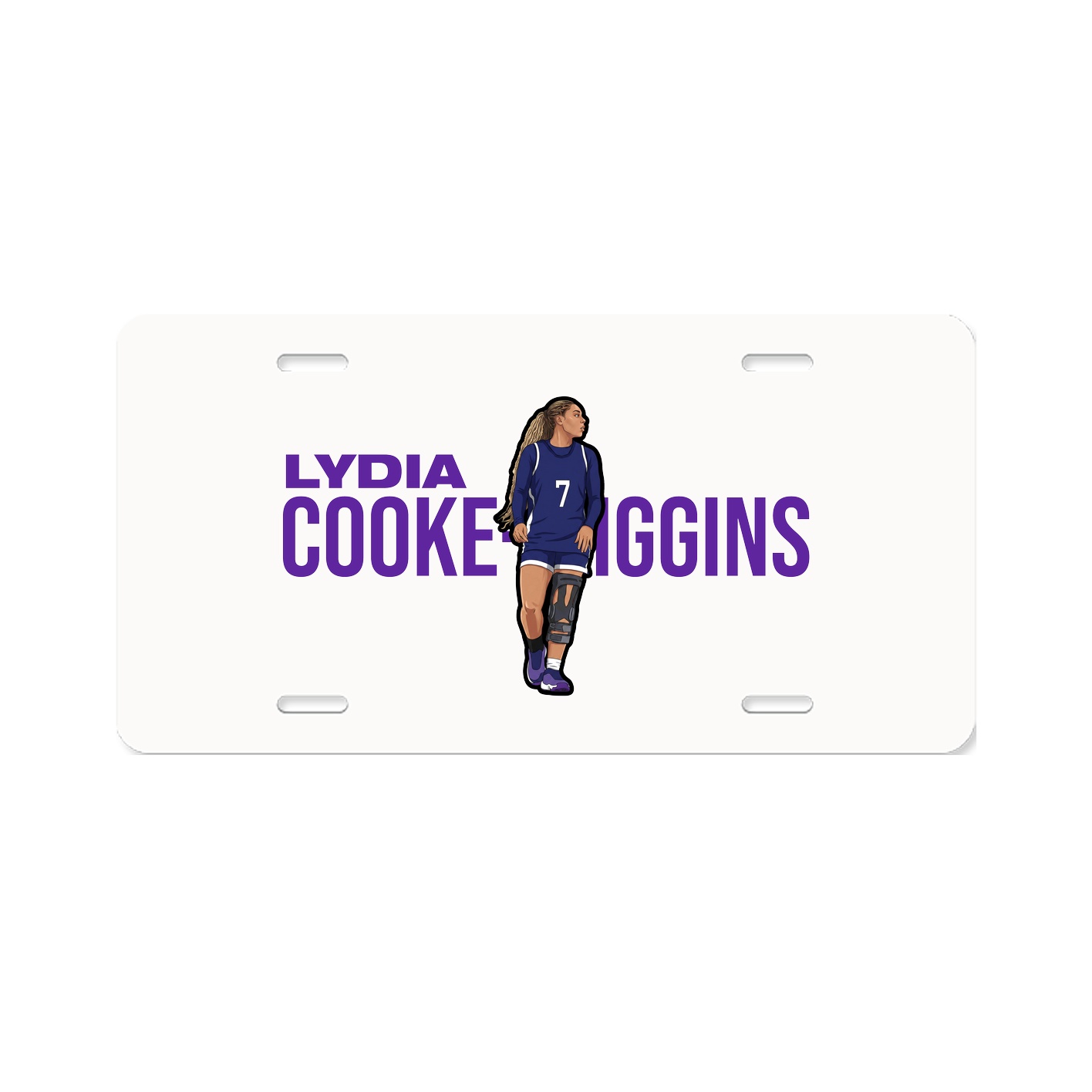 License Plate — Player Name in Classic