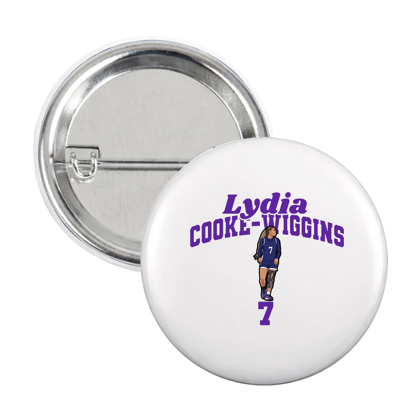 Game Day Button — Signature Arch in White