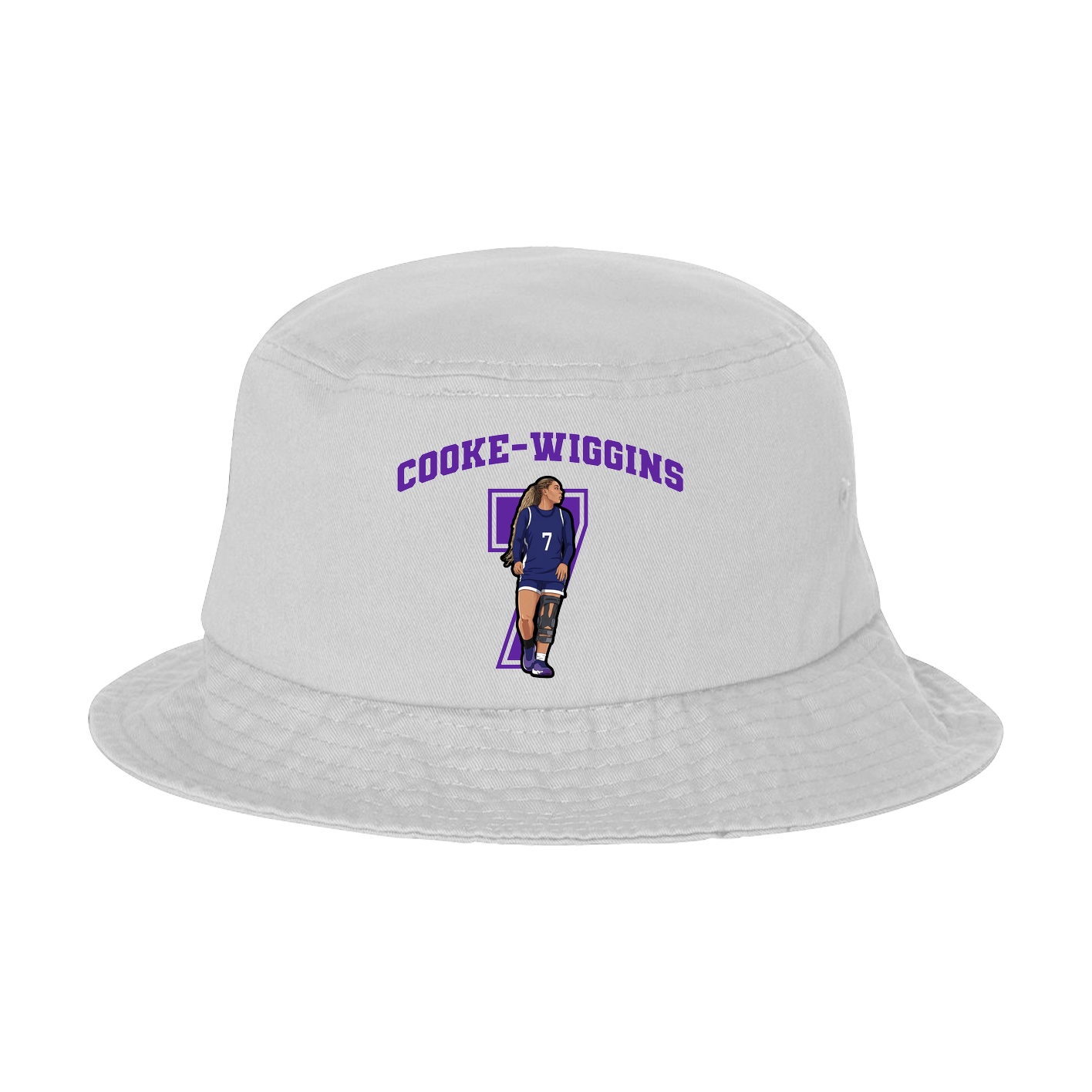 Bucket Cap — Number in White