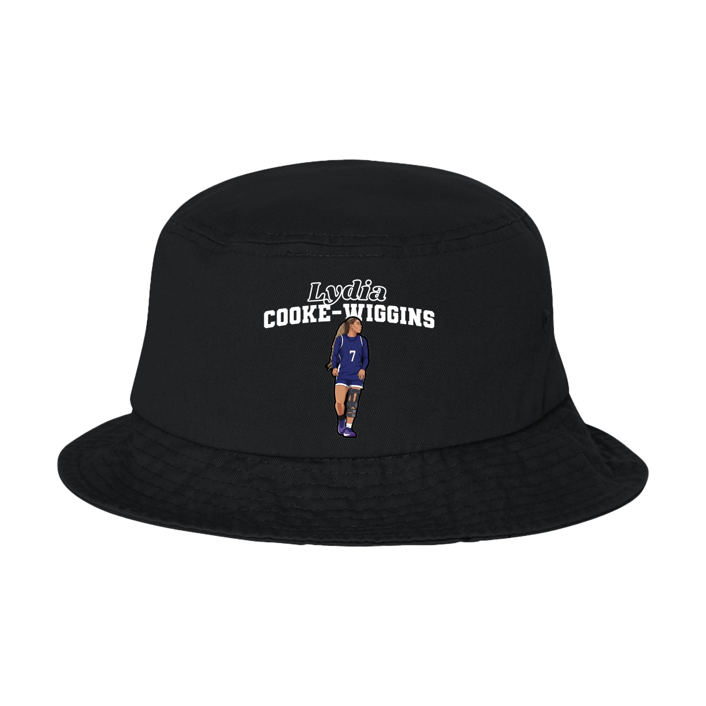 Bucket Cap — Name Arch in Black