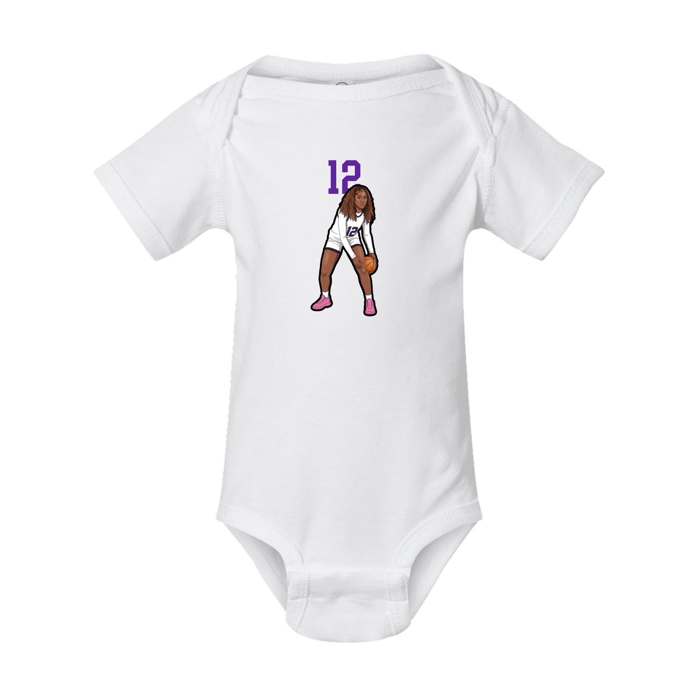 Baby Onesie — Number Top in White