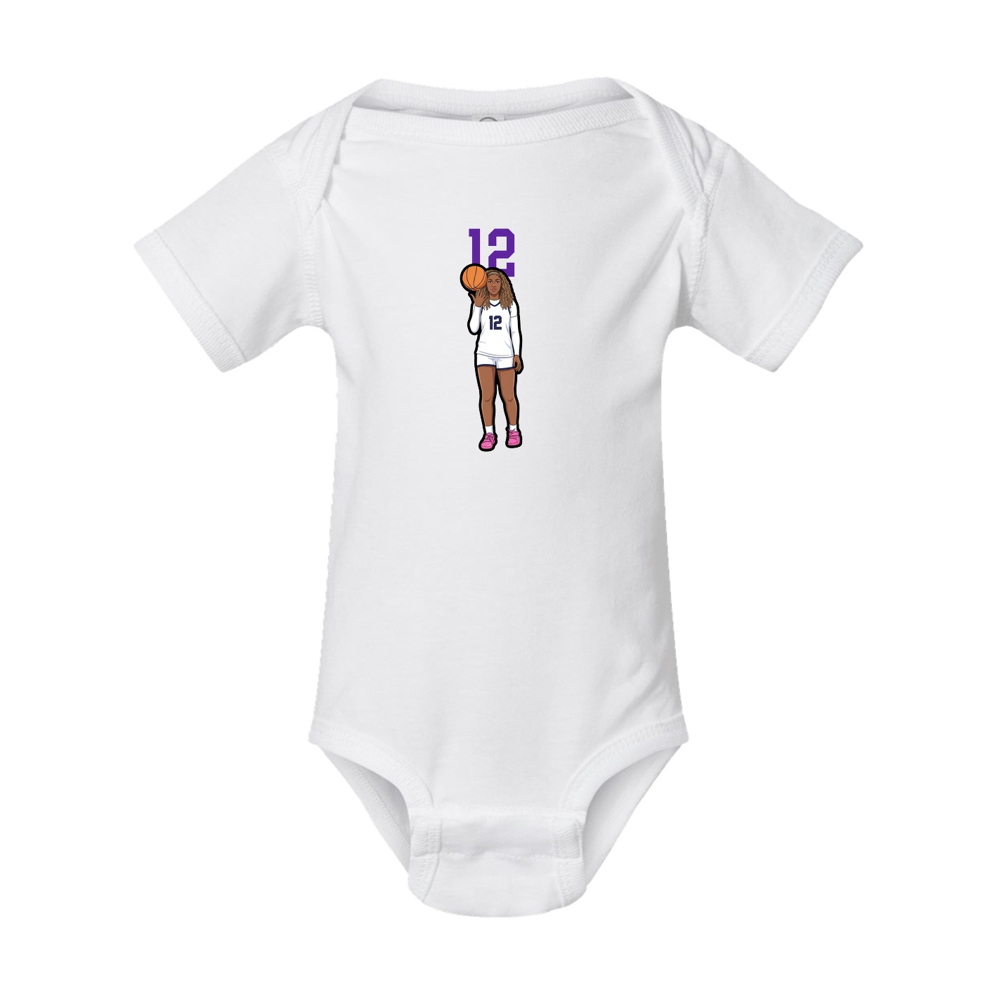 Baby Onesie — Number Top in White