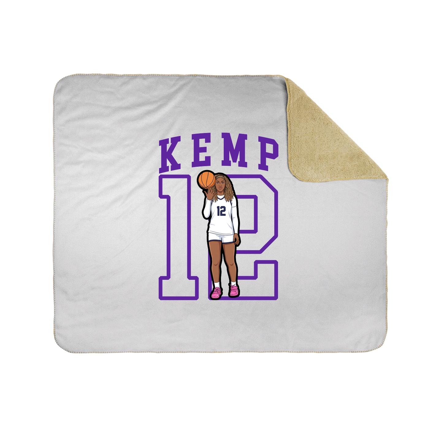 50x60 Sherpa Lined Throw Blanket