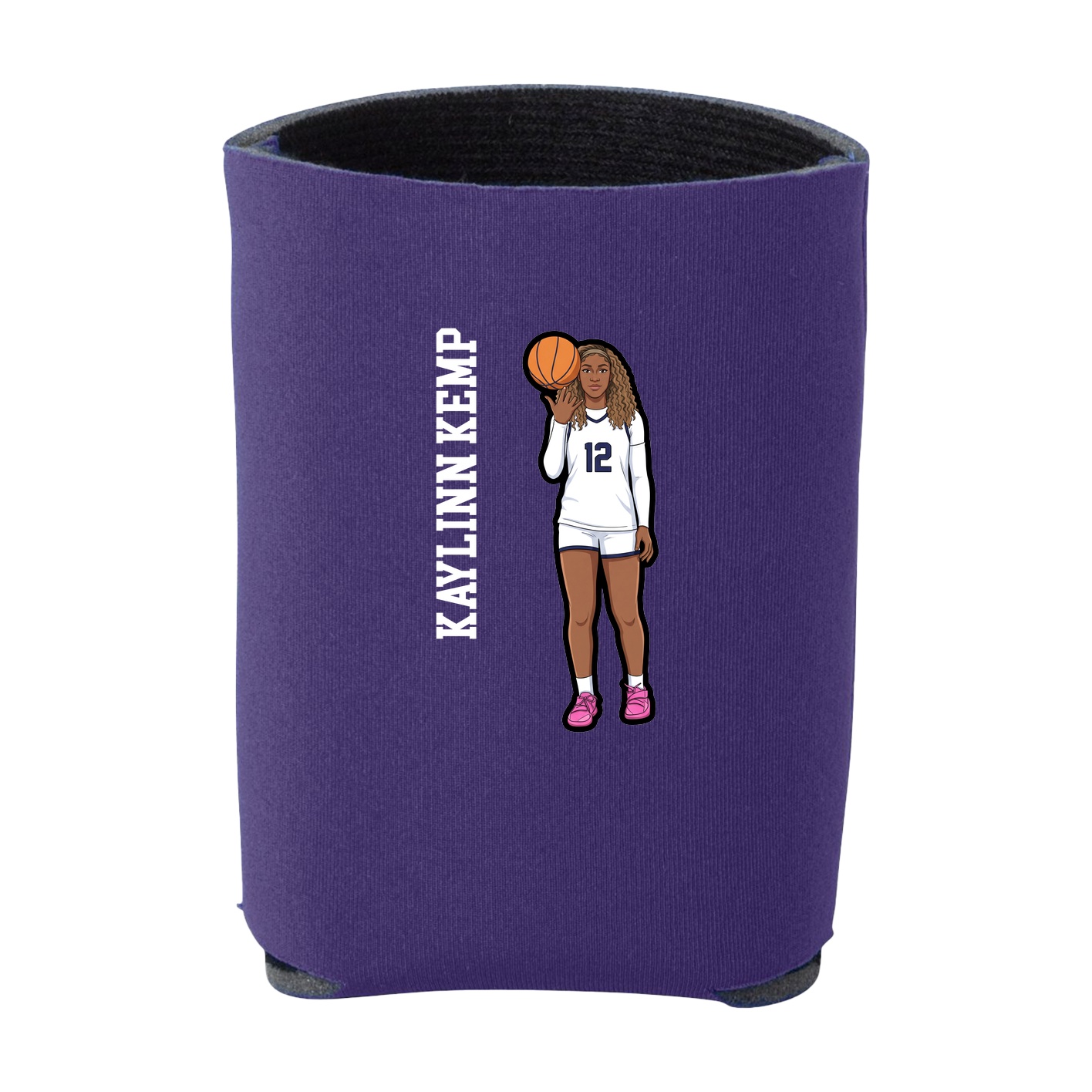 Can Holder — Name Vertical in Purple