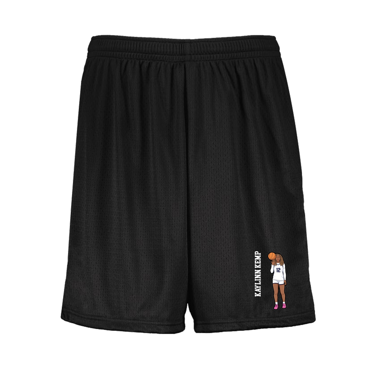 Shorts — Name Vertical in Black