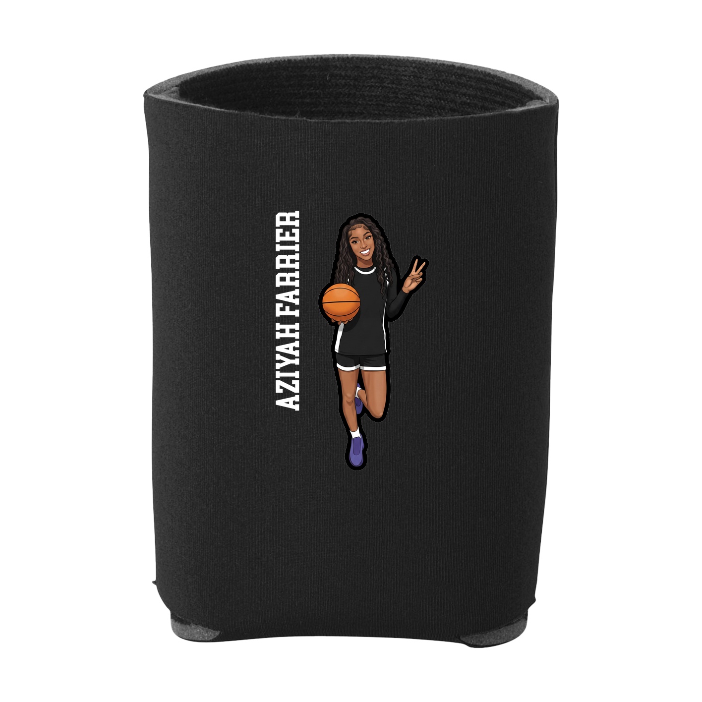 Can Holder — Name Vertical in Black