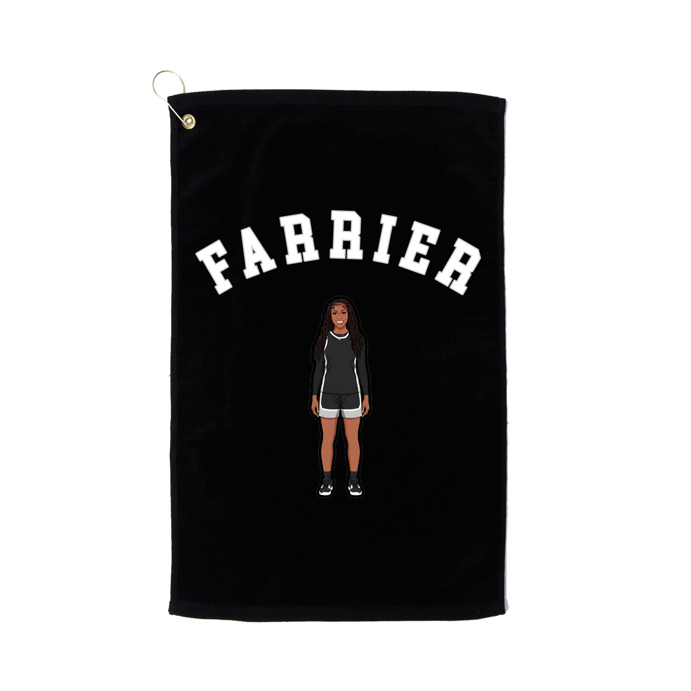 Golf Towel — Shirsey Arch in Black