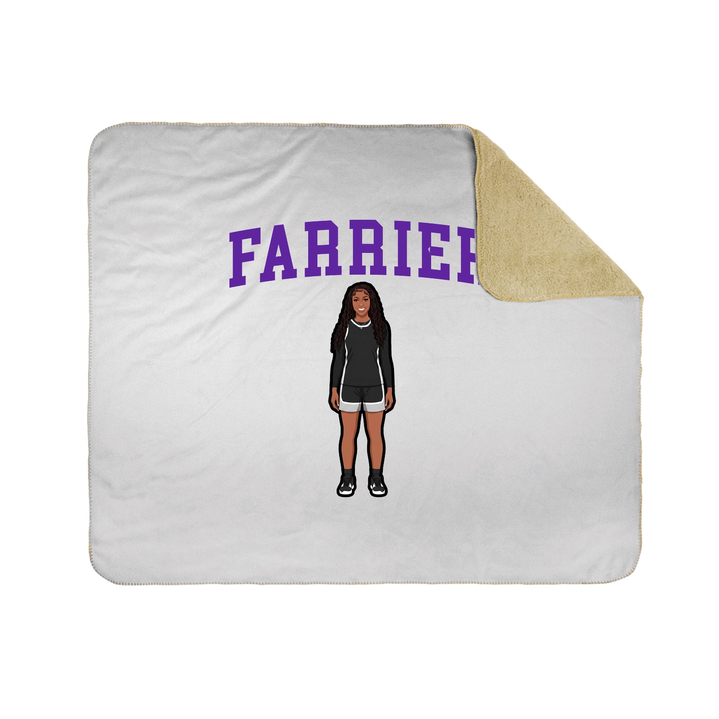 Throw Blanket — Shirsey in White