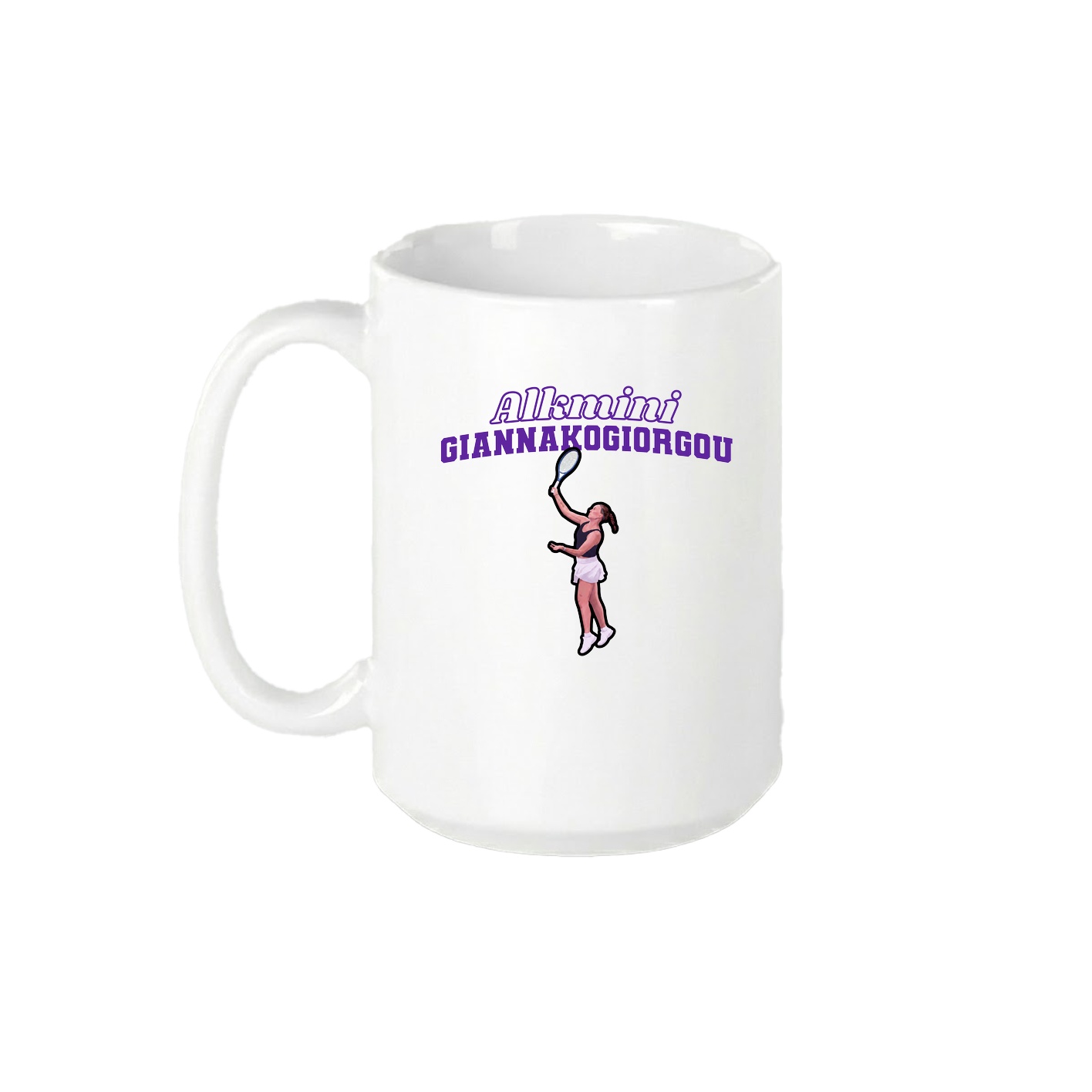 15oz Coffee Mug — Name Arch in White
