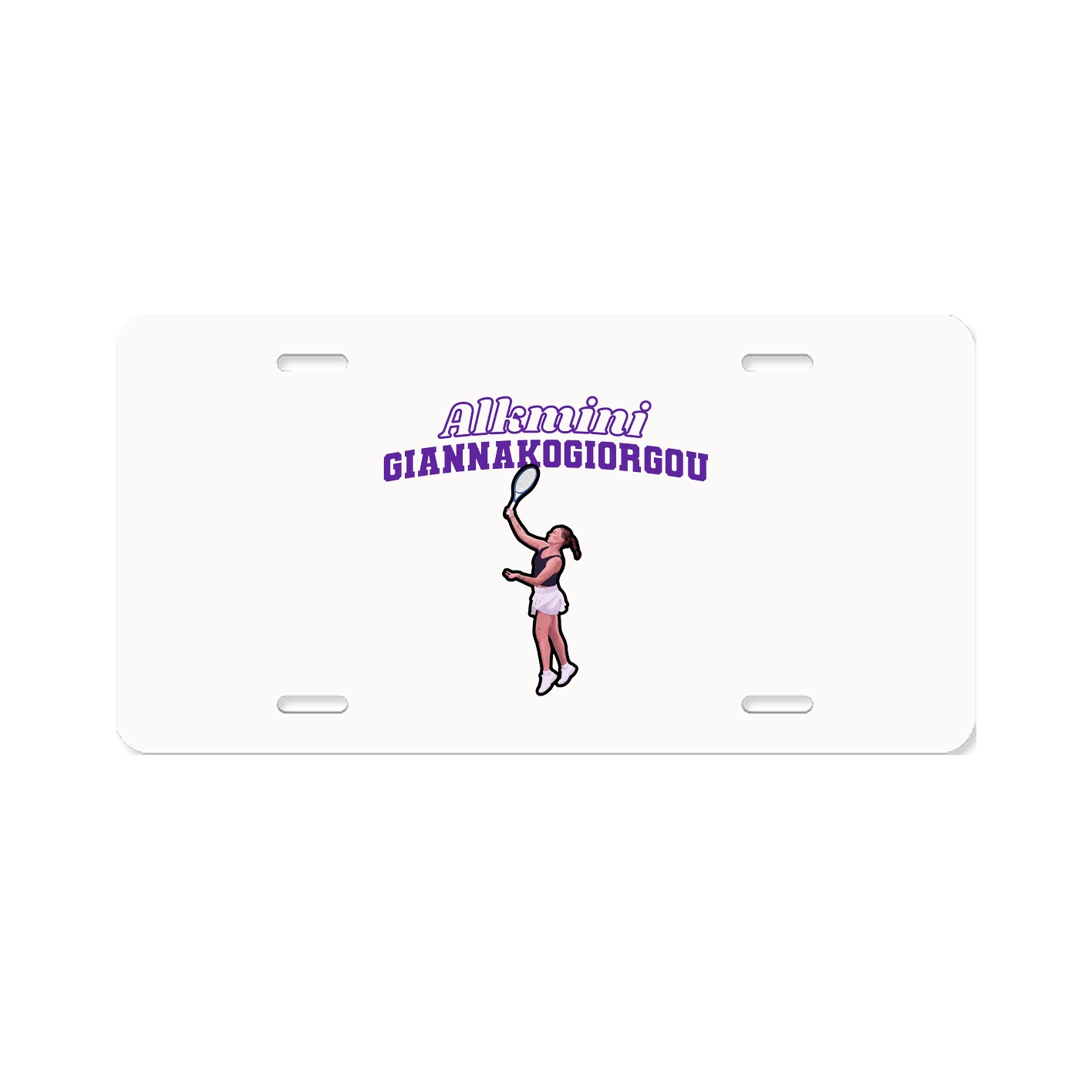 License Plate — Name Arch in Classic