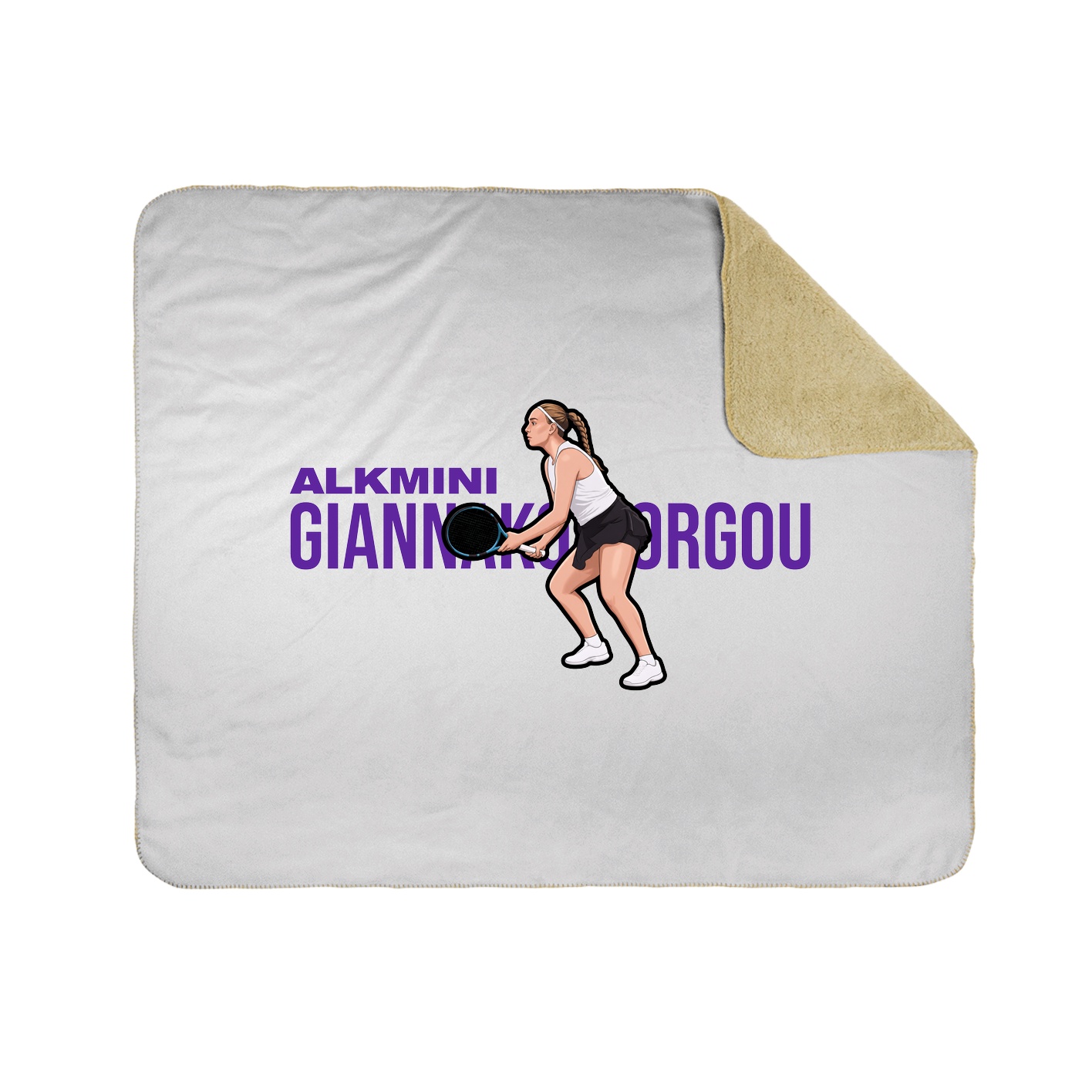 Throw Blanket — Player Name in White