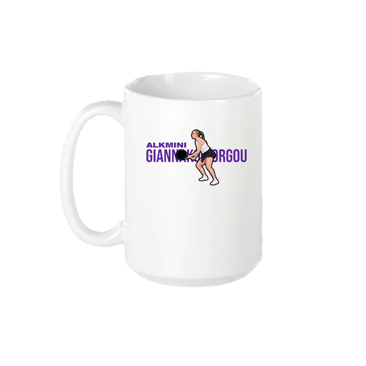 15oz Coffee Mug — Player Name in White