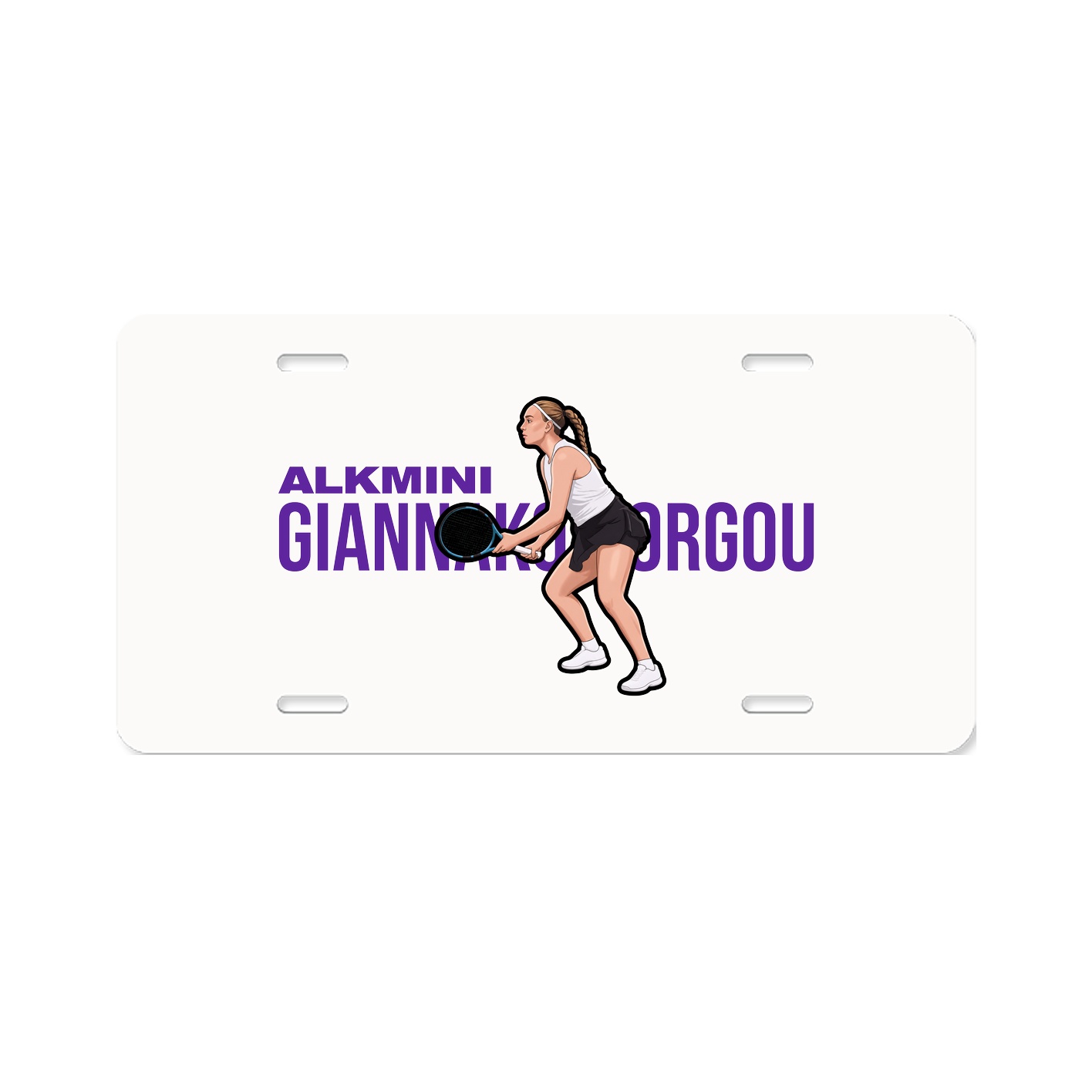 License Plate — Player Name in Classic