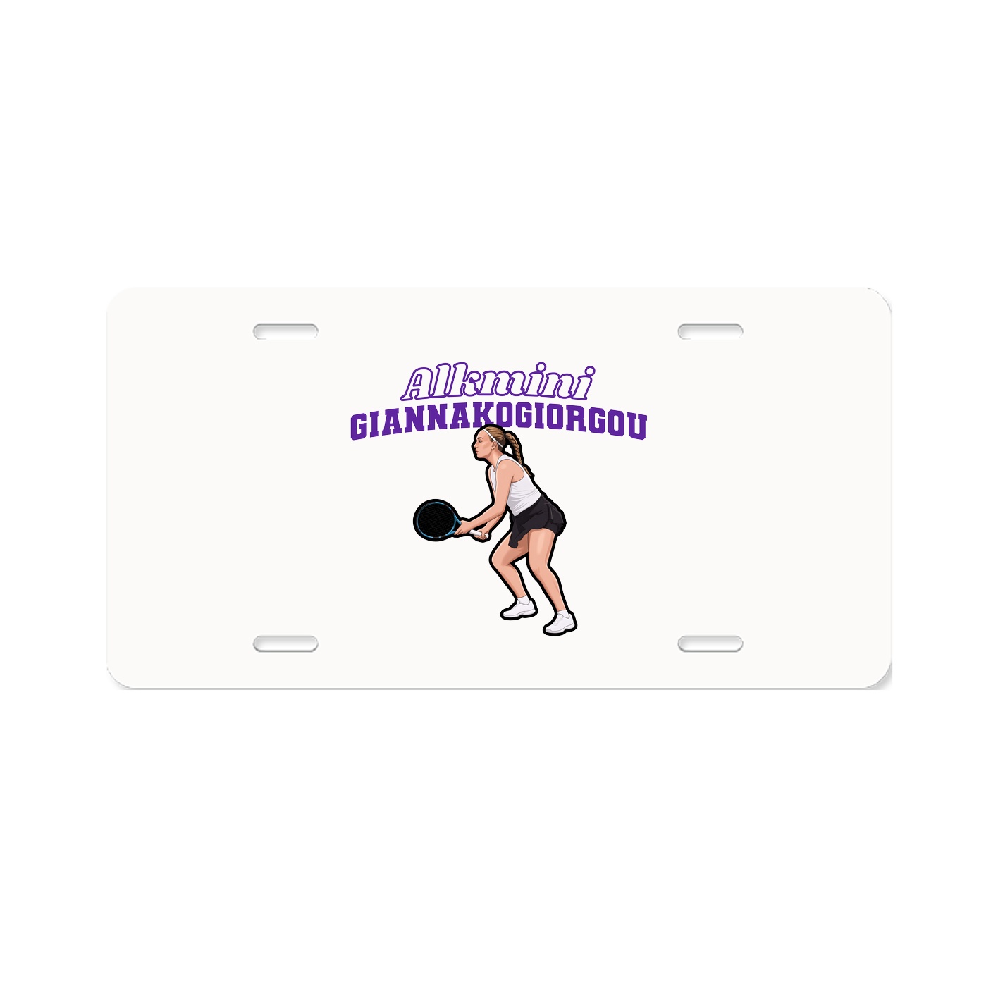 License Plate — Name Arch in Classic