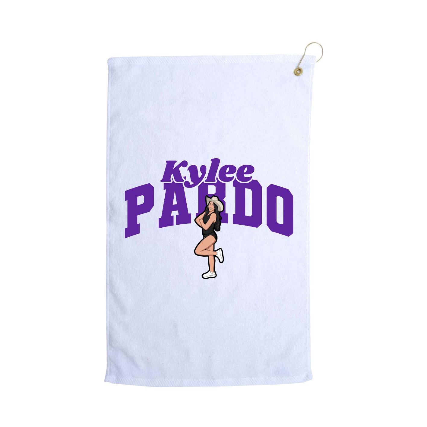 Golf Towel — Signature Arch in White