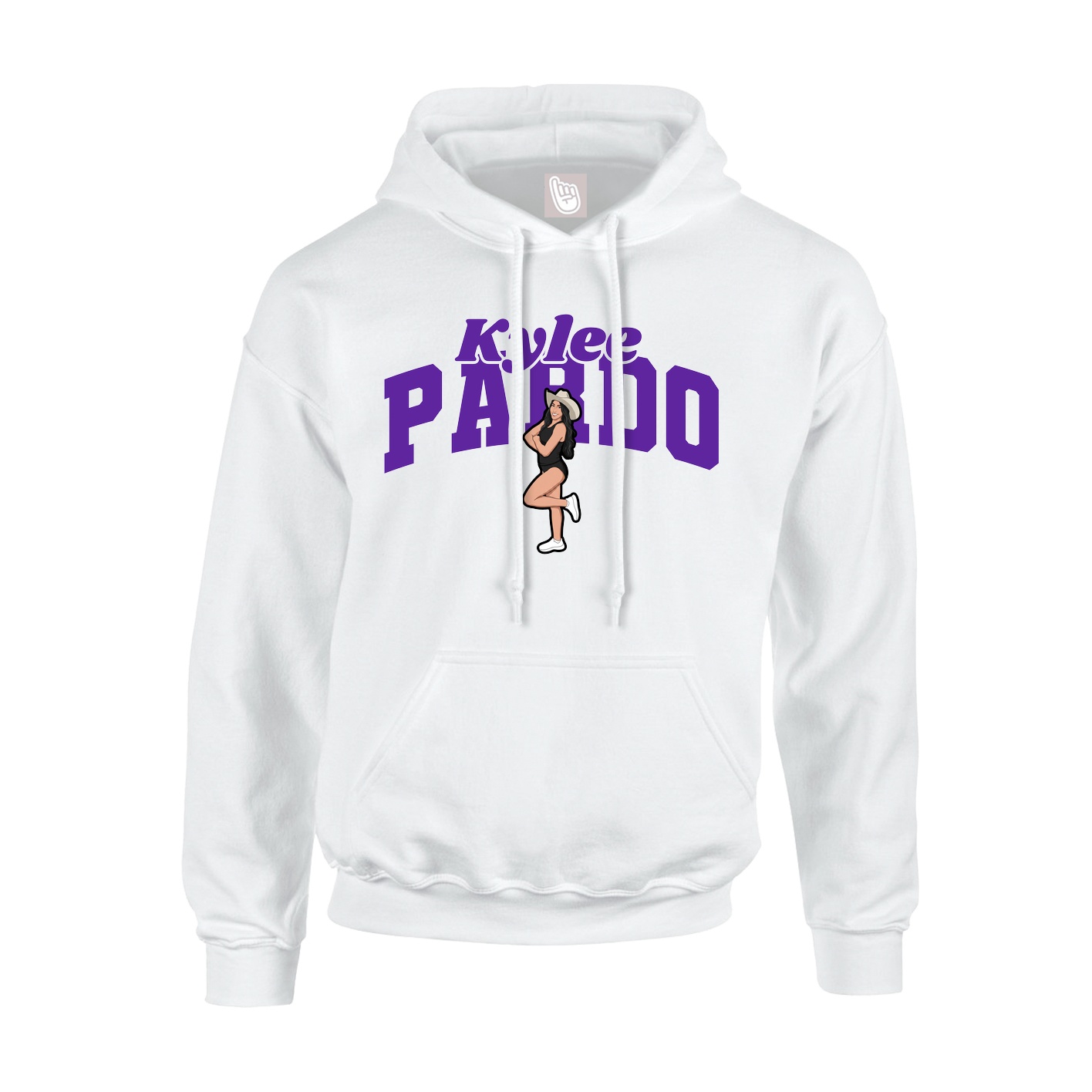 Hoodie — Signature Arch in White